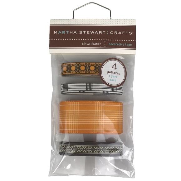 Martha Stewart Crafts Halloween Decorative Tape Jack-O-Lanterns Fall Lot of 4 - Picture 6 of 11